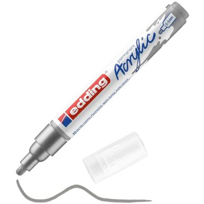 Marker akrylowy e-5100 EDDING, 2-3 mm, srebrny Marker akrylowy e-5100 EDDING, 2-3 mm, srebrny