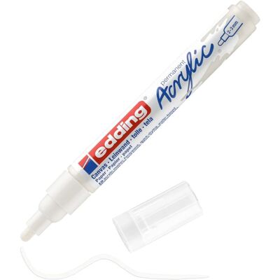 Marker akrylowy wodoodporny biały Edding 5100 Marker akrylowy wodoodporny biały Edding 5100