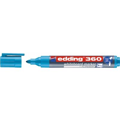Edding Marker do tablic e-360 1,5-3mm błękitny 10szt Edding Marker do tablic e-360 1,5-3mm błękitny 10szt