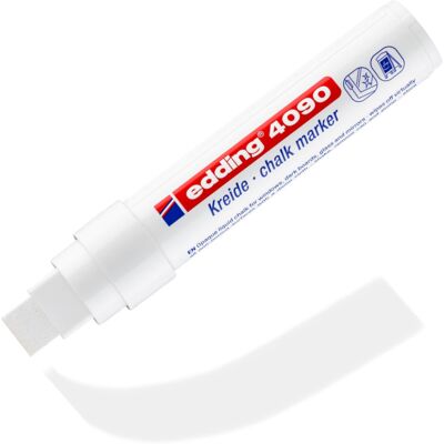 Marker Edding 4090 kredowy biały 4-15mm Marker Edding 4090 kredowy biały 4-15mm