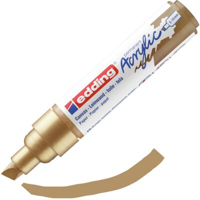 Marker EDDING 5000 akrylowy 5-10mm złoty Marker EDDING 5000 akrylowy 5-10mm złoty