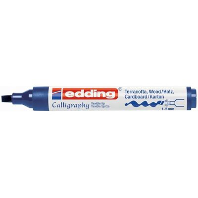 Marker EDDING do kaligrafii 1-5 mm niebieski stalowy Marker EDDING do kaligrafii 1-5 mm niebieski stalowy