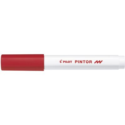 Marker dekoracyjny z farbą okrągły pisak PILOT Pintor F czerwony Marker dekoracyjny z farbą okrągły pisak PILOT Pintor F czerwony