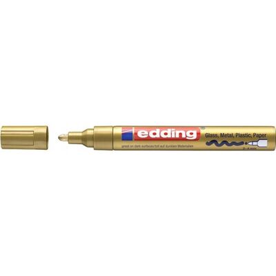 Edding Marker olejowy połyskujący e-750 złoty 10szt Edding Marker olejowy połyskujący e-750 złoty 10szt