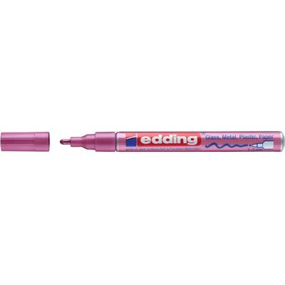 Edding Marker olejowy połyskujący e-751 różowy 10szt Edding Marker olejowy połyskujący e-751 różowy 10szt