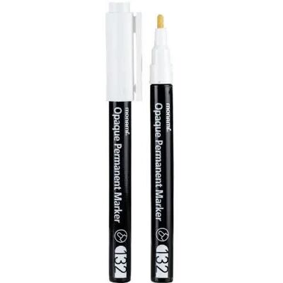 Inny producent Marker permanentny 132 Opaque biały (12szt) - Monami Inny producent Marker permanentny 132 Opaque biały (12szt) - Monami