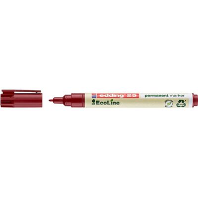 Edding Marker permanentny e-25 ecoline 1mm 10szt Edding Marker permanentny e-25 ecoline 1mm 10szt