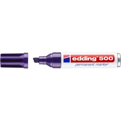Edding Marker permanentny e-500 2-7mm fioletowy 10szt Edding Marker permanentny e-500 2-7mm fioletowy 10szt