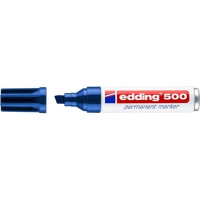 Edding Marker Permanentny E-500 2-7mm Niebieski 10szt Edding Marker Permanentny E-500 2-7mm Niebieski 10szt