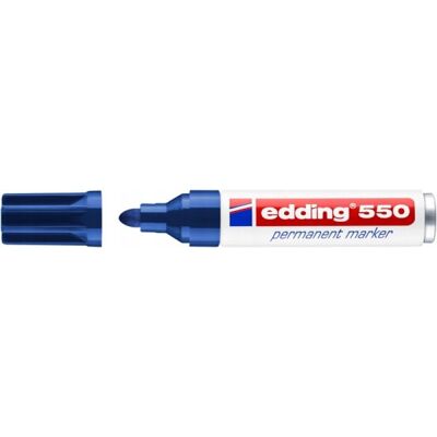 Edding Marker permanentny e-550 3-4 mm niebieski 10szt Edding Marker permanentny e-550 3-4 mm niebieski 10szt