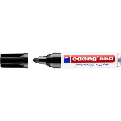 Marker permanentny e-550 EDDING czarny 10szt Marker permanentny e-550 EDDING czarny 10szt