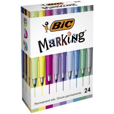 Marker Permanentny Okrągły Bc Marking Mix Kolor Pud A 24 Bic 992731 Marker Permanentny Okrągły Bc Marking Mix Kolor Pud A 24 Bic 992731