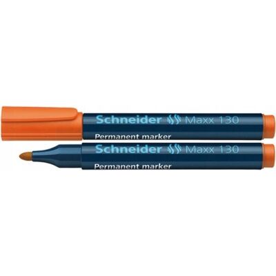 Marker Permanentny Schneider Maxx 130, Okrągły, 1-3Mm, Pomarańczowy Marker Permanentny Schneider Maxx 130, Okrągły, 1-3Mm, Pomarańczowy