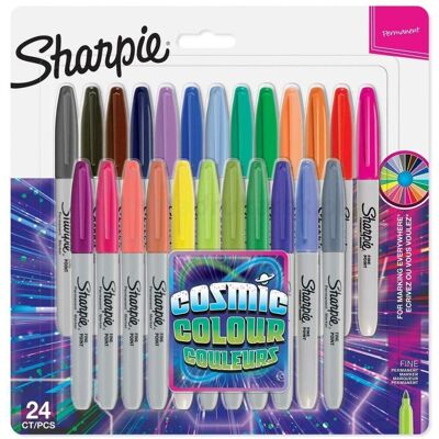 Zamiennik/inny Marker Sharpie Fine Zestaw 24 kolorów – Cosmic Colour – 2033672 Zamiennik/inny Marker Sharpie Fine Zestaw 24 kolorów – Cosmic Colour – 2033672