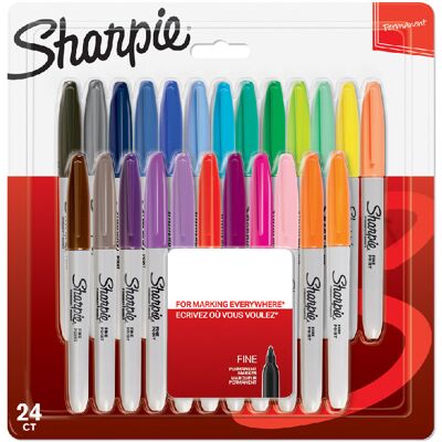 Marker Sharpie Fine Zestaw 24 Kolory – 2065405 Marker Sharpie Fine Zestaw 24 Kolory – 2065405