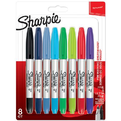 Marker Sharpie Twin Tip 8 Kolorów - 2065409 Marker Sharpie Twin Tip 8 Kolorów - 2065409