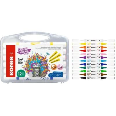 Inny producent Markery akrylowe Kreative dwustronne 12szt - Tombow Inny producent Markery akrylowe Kreative dwustronne 12szt - Tombow