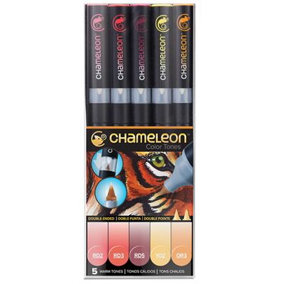 Markery komplet 5 warm tones set CHAMELEON CT0511UK Markery komplet 5 warm tones set CHAMELEON CT0511UK
