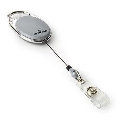 Mechanizm ściągający JOJO STYLE (10szt) szary długość 80cm 832410 metalowe zapięcie DURABLE Mechanizm ściągający JOJO STYLE (10szt) szary długość 80cm 832410 metalowe zapięcie DURABLE