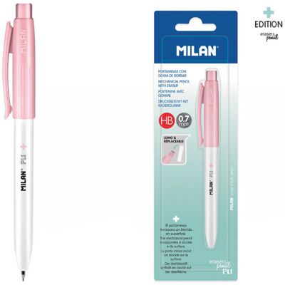 Milan, Ołówek Automatyczny, Pl1 Antibacterial, Hb, 0.7 Mm, Różowy Milan, Ołówek Automatyczny, Pl1 Antibacterial, Hb, 0.7 Mm, Różowy