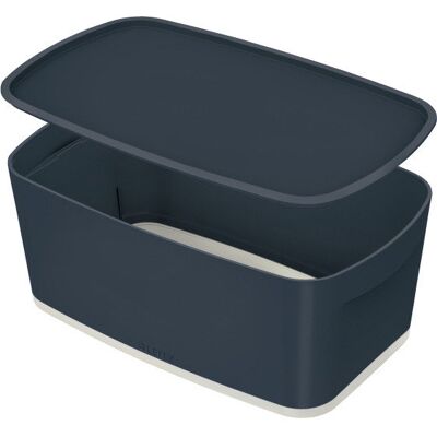 Mybox Cosy Mały Pojemnik Z Pokrywką Szary 52630089 Leitz Mybox Cosy Mały Pojemnik Z Pokrywką Szary 52630089 Leitz