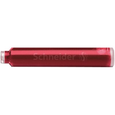 Naboje Do Piór Schneider, 6 Szt., Czerwony Naboje Do Piór Schneider, 6 Szt., Czerwony
