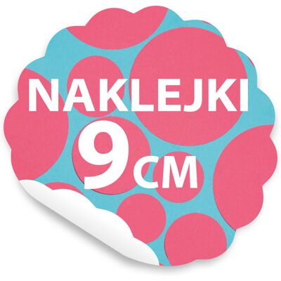 Sticky Studio NAKLEJKI, ETYKIETY Z logo Firmy Wlepki 9cm 100szt Sticky Studio NAKLEJKI, ETYKIETY Z logo Firmy Wlepki 9cm 100szt