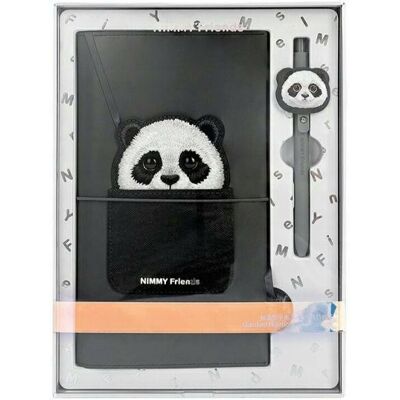 Inny producent Nimmy Zestaw 2w1 notatnik + długopis czarny Big Eyed Pet 2.0 Panda Inny producent Nimmy Zestaw 2w1 notatnik + długopis czarny Big Eyed Pet 2.0 Panda