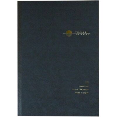 NOTATNIK B5 LINIE YU-SARI 8MM CZARNY, NAKABAYASHI NOTATNIK B5 LINIE YU-SARI 8MM CZARNY, NAKABAYASHI