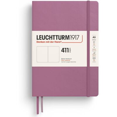 Notatnik Leuchtturm1917 A5, 411 stron, gładki, Dusty Rose Notatnik Leuchtturm1917 A5, 411 stron, gładki, Dusty Rose