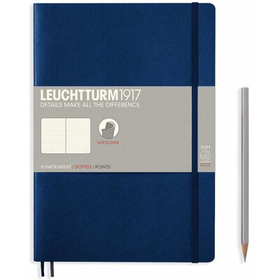 Notatnik Leuchtturm1917 Composition B5, Kropki, Granatowy Notatnik Leuchtturm1917 Composition B5, Kropki, Granatowy