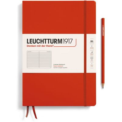 Notatnik Leuchtturm1917 Composition B5, Twarda Oprawa, Linie, Fox Red Notatnik Leuchtturm1917 Composition B5, Twarda Oprawa, Linie, Fox Red