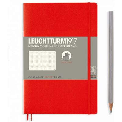 Notatnik Leuchtturm1917 Czerwony B6+ kropki Notatnik Leuchtturm1917 Czerwony B6+ kropki