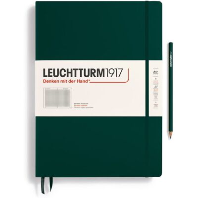 Notatnik Leuchtturm1917 Master A4+, Kratka, Forest Green Notatnik Leuchtturm1917 Master A4+, Kratka, Forest Green