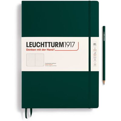 Notatnik Leuchtturm1917 Master A4+, Kropki, Forest Green Notatnik Leuchtturm1917 Master A4+, Kropki, Forest Green
