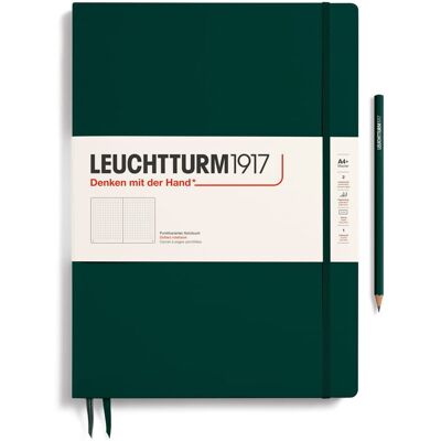 Notatnik Leuchtturm1917 Master Slim A4+, Kropki, Forest Green Notatnik Leuchtturm1917 Master Slim A4+, Kropki, Forest Green