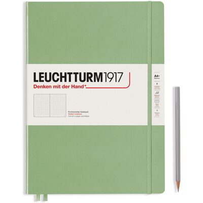 Notatnik Leuchtturm1917 Master Slim A4+, Kropki, Sage Notatnik Leuchtturm1917 Master Slim A4+, Kropki, Sage