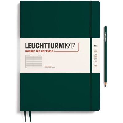 Notatnik Leuchtturm1917 Master Slim A4+, Linie, Forest Green Notatnik Leuchtturm1917 Master Slim A4+, Linie, Forest Green