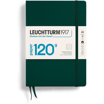 Notatnik Leuchtturm1917 Medium A5, 120g, Linie, Forest Green Notatnik Leuchtturm1917 Medium A5, 120g, Linie, Forest Green