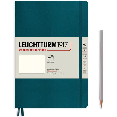 Notatnik Leuchtturm1917 Medium A5, Miękka Oprawa, Gładki, Morski Notatnik Leuchtturm1917 Medium A5, Miękka Oprawa, Gładki, Morski