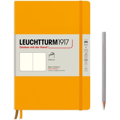 Notatnik Leuchtturm1917 Medium A5, Miękka Oprawa, Gładki, Rising Sun Notatnik Leuchtturm1917 Medium A5, Miękka Oprawa, Gładki, Rising Sun
