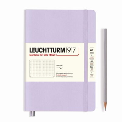 Notatnik Leuchtturm1917 Medium A5, Miękka Oprawa, Kropki, Lilac Notatnik Leuchtturm1917 Medium A5, Miękka Oprawa, Kropki, Lilac