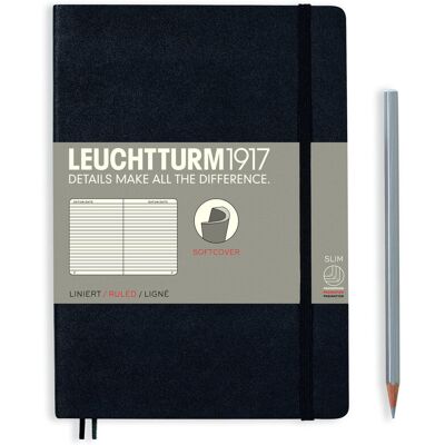 Faber-Castell Notatnik Leuchtturm1917 Medium, notes w linie A5, czarny Faber-Castell Notatnik Leuchtturm1917 Medium, notes w linie A5, czarny