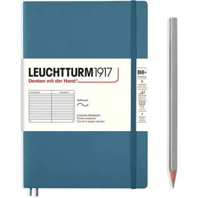 Notatnik Leuchtturm1917 Paperback B6+, Linie, Stone Blue Notatnik Leuchtturm1917 Paperback B6+, Linie, Stone Blue