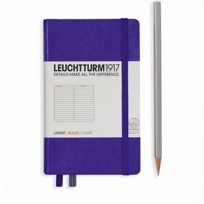 Notatnik Leuchtturm1917 Pocket A6, PURPURA linia Notatnik Leuchtturm1917 Pocket A6, PURPURA linia