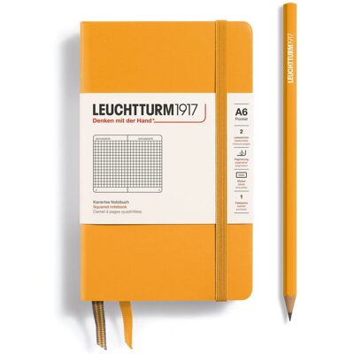 Notatnik Leuchtturm1917 Pocket A6, Twarda Oprawa, Kratka, Rising Sun Notatnik Leuchtturm1917 Pocket A6, Twarda Oprawa, Kratka, Rising Sun