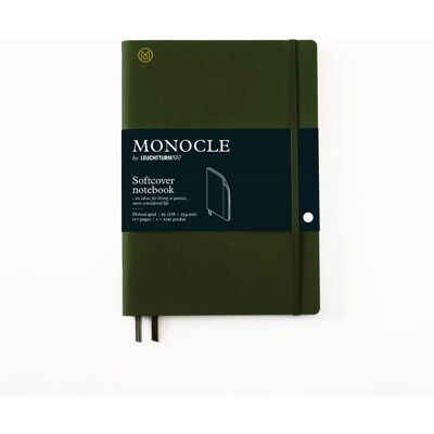 Notatnik Monocle by Leuchtturm1917 Composition B5, Miękka Oprawa, Kropki, Olive Notatnik Monocle by Leuchtturm1917 Composition B5, Miękka Oprawa, Kropki, Olive