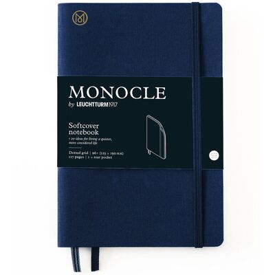 Notatnik Monocle by Leuchtturm1917 Paperback B6+, Miękka Oprawa, Kropki, Granatowy Notatnik Monocle by Leuchtturm1917 Paperback B6+, Miękka Oprawa, Kropki, Granatowy