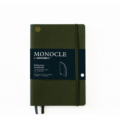 Notatnik Monocle by Leuchtturm1917 Paperback B6+, Miękka Oprawa, Kropki, Olive Notatnik Monocle by Leuchtturm1917 Paperback B6+, Miękka Oprawa, Kropki, Olive