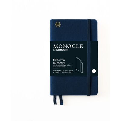 Notatnik Monocle by Leuchtturm1917 Pocket A6, Miękka Oprawa, Kropki, Granatowy Notatnik Monocle by Leuchtturm1917 Pocket A6, Miękka Oprawa, Kropki, Granatowy